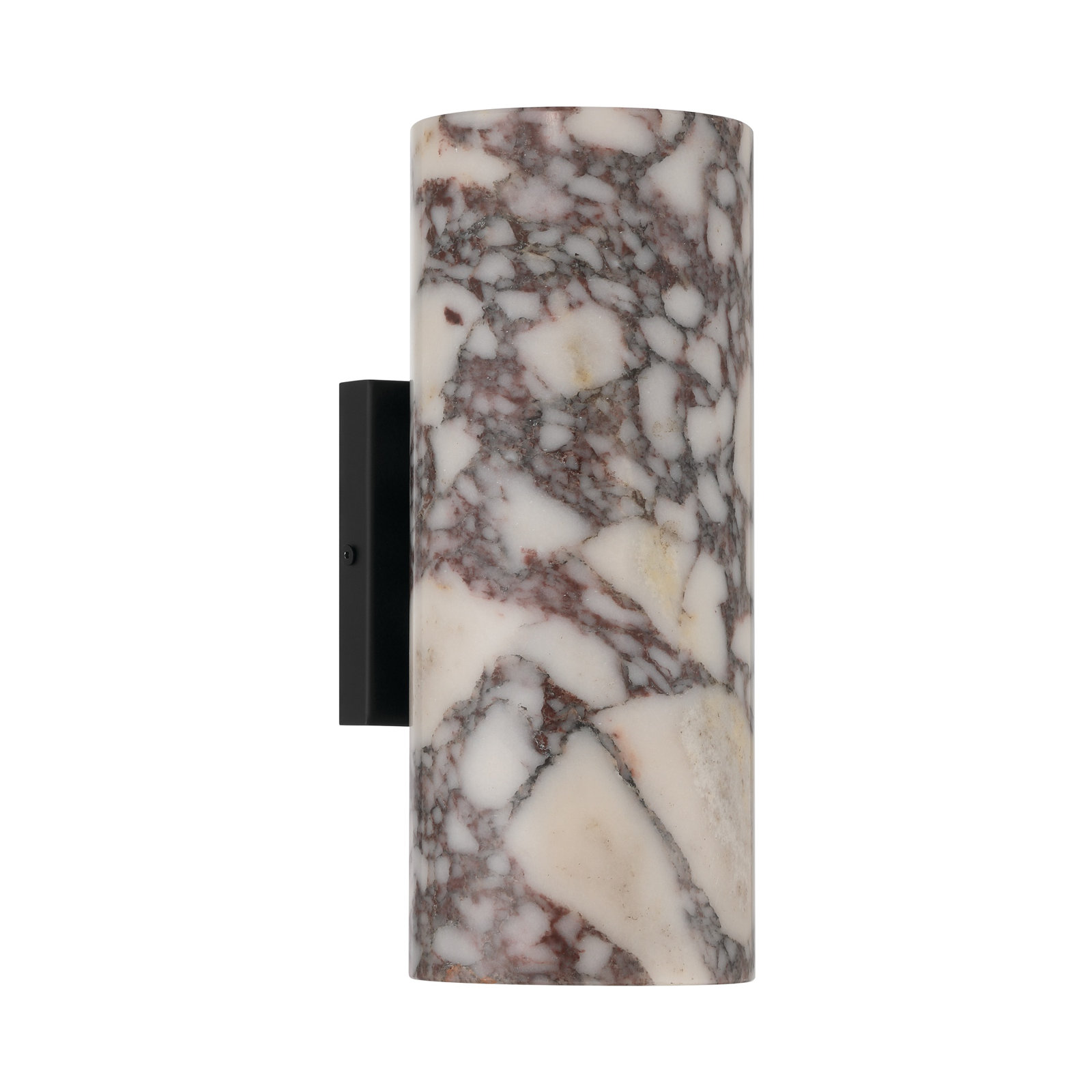 2 Light Dimmable Wallchiere, Bold Plum Ivory