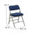 Ivadelle Upholstered Metal Folding Event Chairs with Padded Seats-1993064822