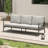Mariene 76'' Wide L-Shaped Aluminum Patio Sofa with Cushions-101181407-101181408