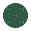 Sous-verres ronds en cuir Gem Emeralds-119015206