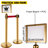 VEVOR 35'' H x 79'' W Stanchion System