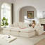 Canapé moderne en nuage de chenille, librement combinable, confortable, idéal pour les meubles de salon modernes dans les maisons, les appartements et les bureaux-130676351