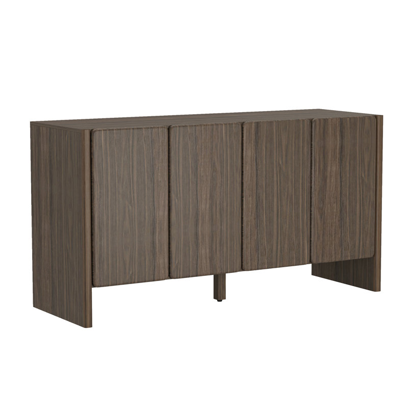 Linda 60" Sideboard In Walnut Brown, Walnut Brown