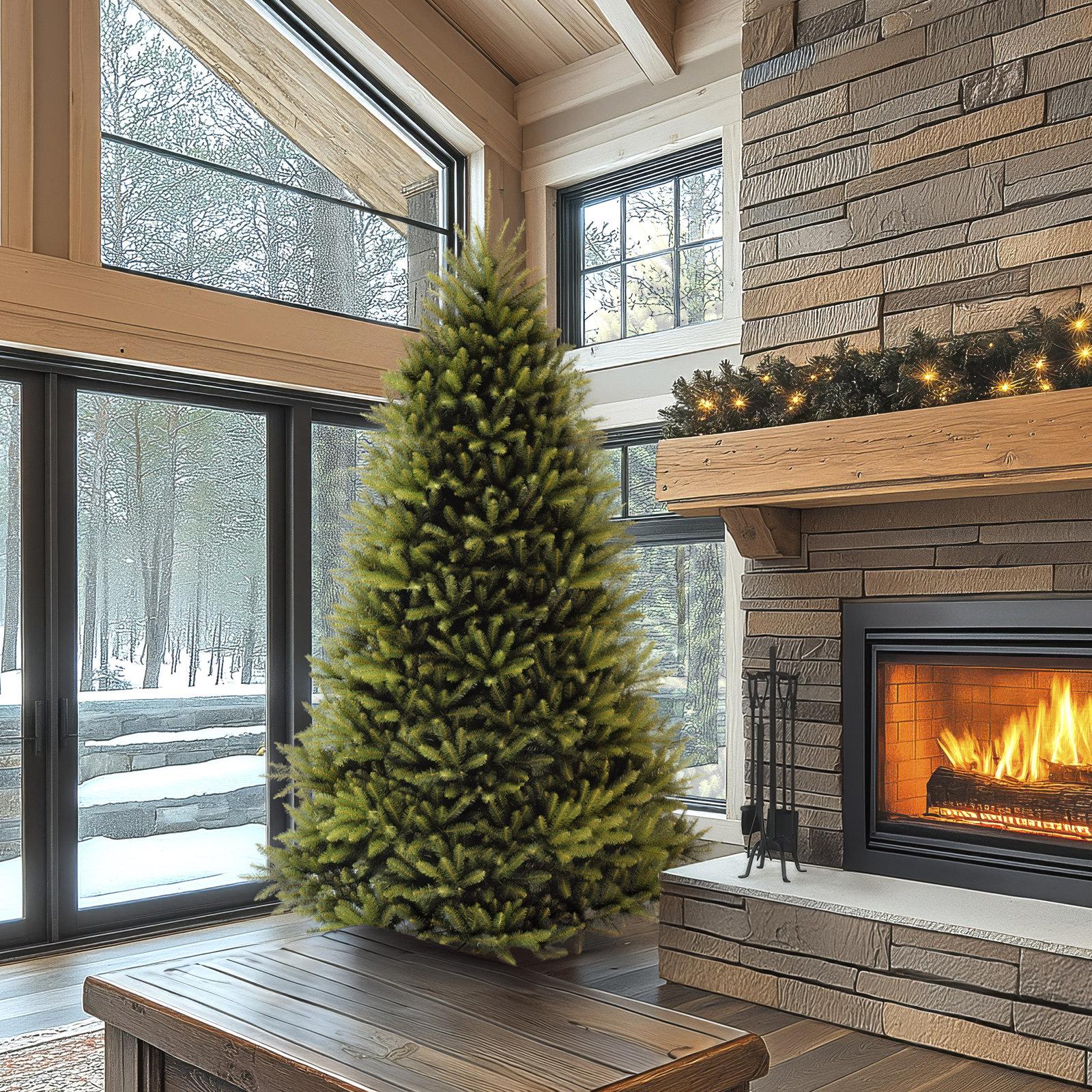 Dunhill Fir 14' Fir Tree - The Holiday Aisle®, 9'