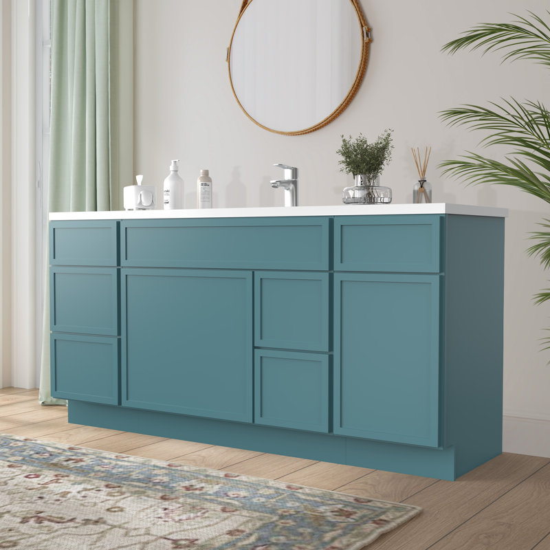 66'' Single Bathroom Vanity Base Only, Green