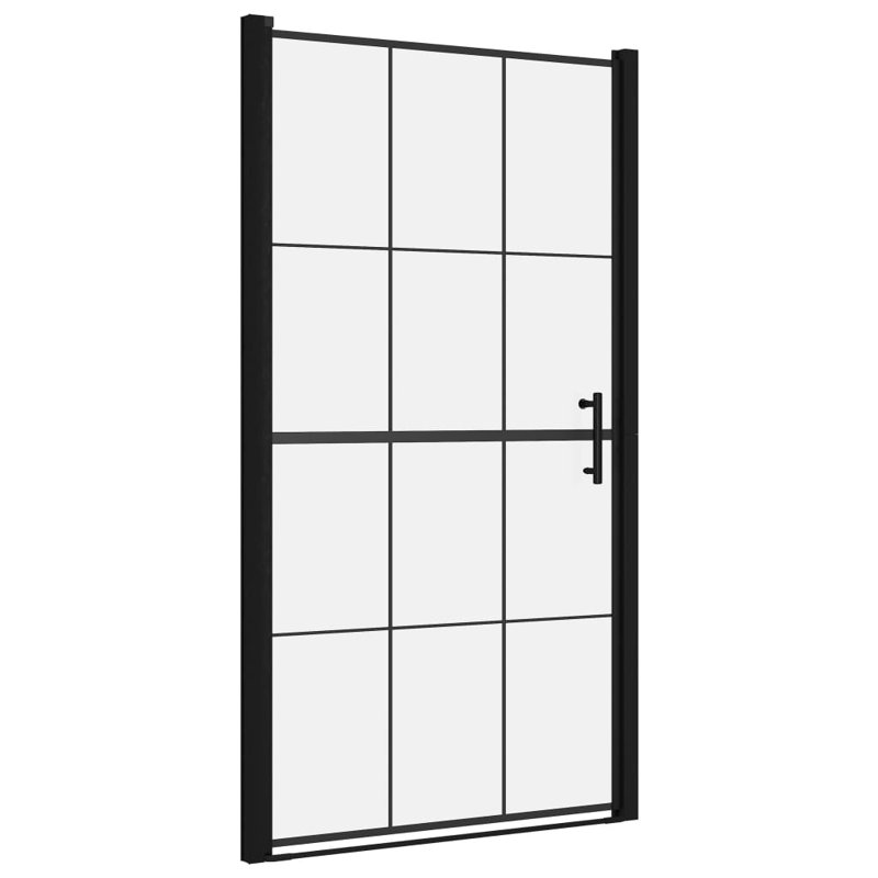 Jefferies 393.7mm W x 700.8mm H Pivot Framed Shower Door with Clear Glass