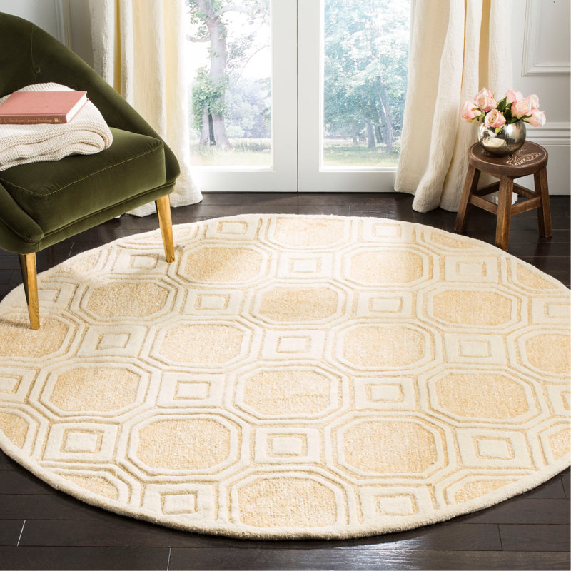 Precious Hand Tufted Performance Rug, Round 6'