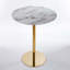 Ensemble de table de bar Modern Gold moderne avec 2 tabourets de bar réglables, table de pub ronde à motif de marbre pour le bar et la cuisine-287537177