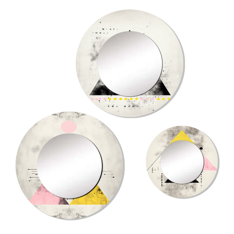 Elexius Metal Round Mirror