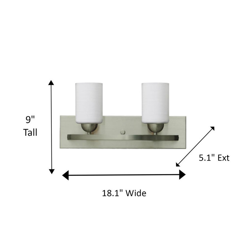 Éclairage pour meuble-lavabo à intensité variable Aimilia, Acier, 2