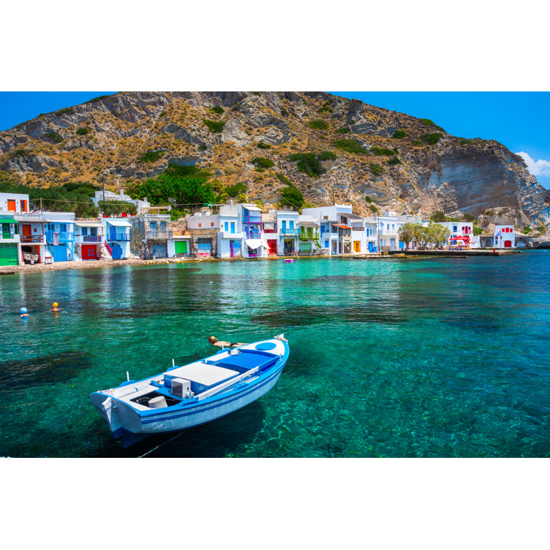 Scenic Klima Village - Wrapped Canvas Print, 30cm H x 46cm W x 3.8cm D