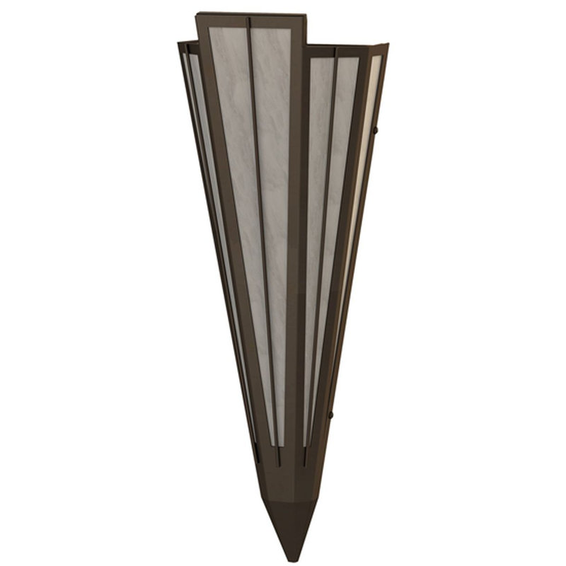 Brum 1 - Light Flush Mounted Sconce, Angelwing, Oil Rubbed Bronze