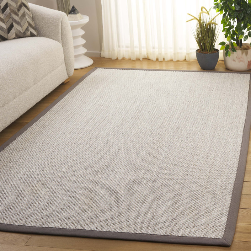 Tapis en jute / sisal marbré / kaki Torbin, Rectangle 6 pi x 8 pi