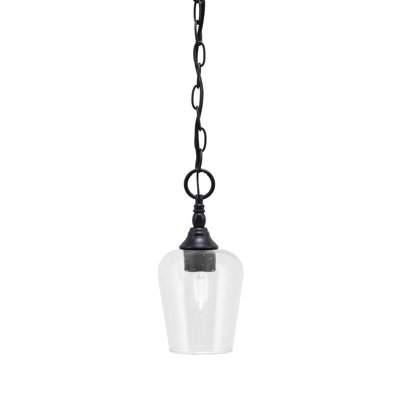 Chain Hung Mini Pendant With Glass