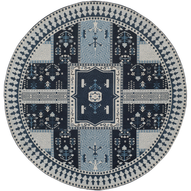 Estep Performance Geometric Rug, Round 6'