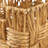 2 Piece Brown Jute Handmade Storage Basket with Handles Set, 16", 13"W
