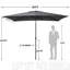 Shinetta 6,5 x 10 pi Parasol carré-910630946