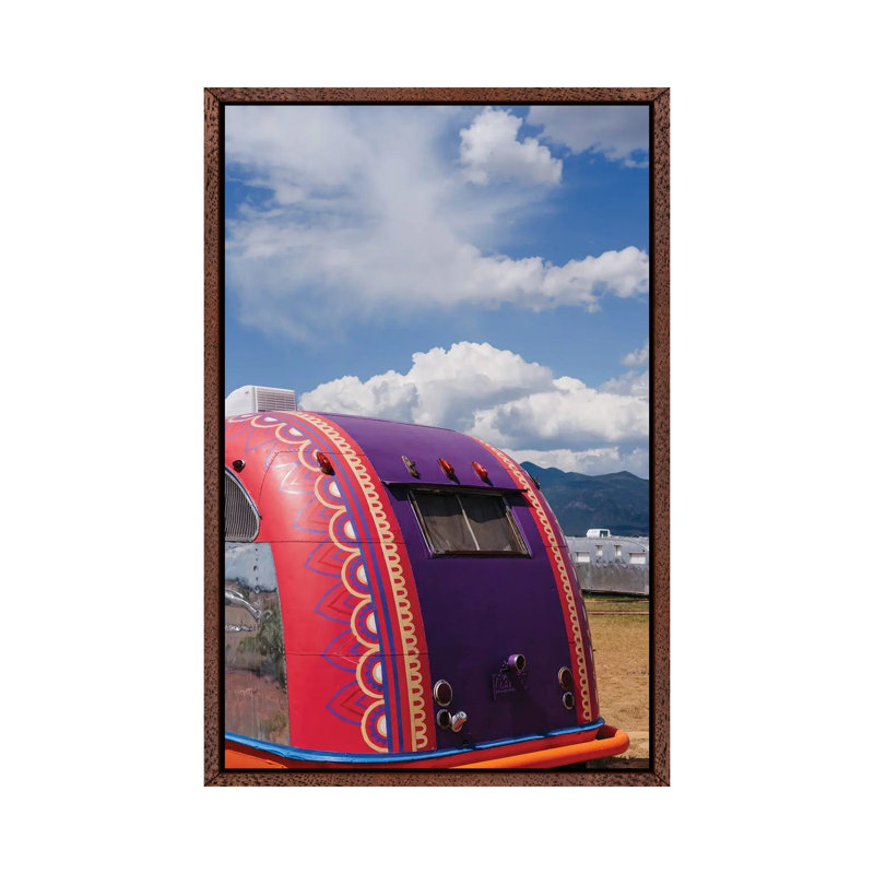 New Mexico Airstream II by Bethany Young - Print on Canvas, Classic Brown Wood Framed, 101.6cm H x 66.04cm W x 3.81cm D
