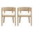 Ellport Mid-Century Modern PE Rattan Back Upholstered 7-Piece Dining Set With 95-Inch Double Pedestal Table-122510266