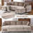113.4" Sectional Sofa Pull-out Sofa Bed Versatile Sofa Sleeper with Large Storage Space, Two USB Ports and Two Cup Holders for Living Room), Brown-884508337