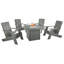 Chaise Adirondack en plastique avec table Kariselle-1544295769