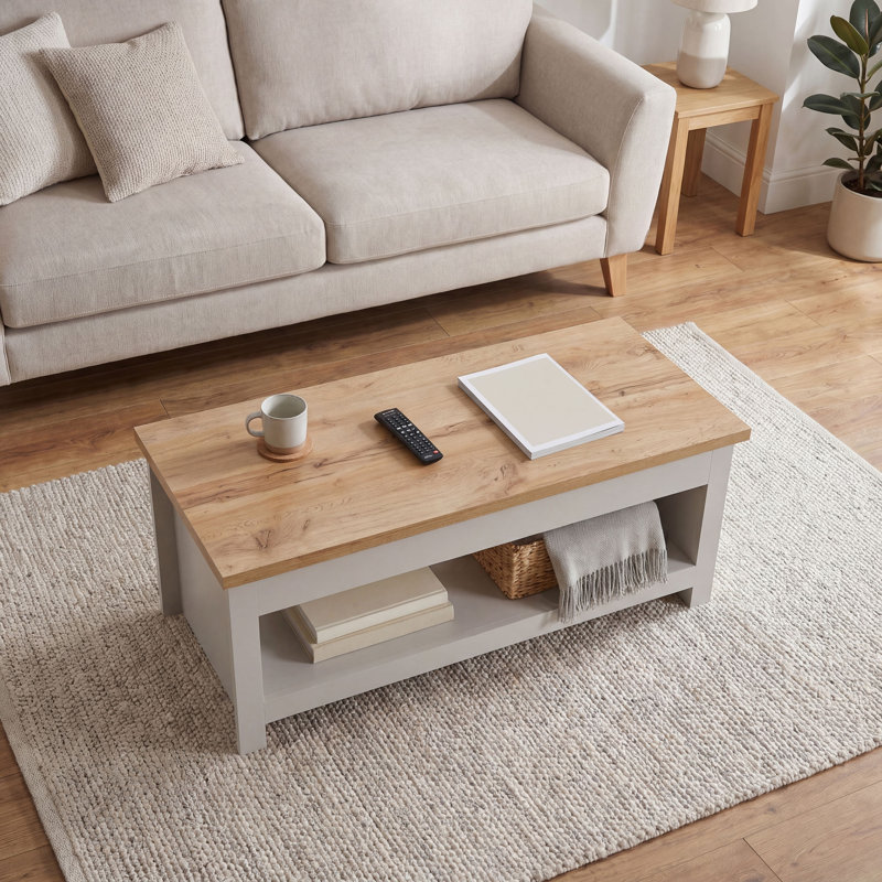 Beacsfield Sled Coffee Table with Storage, Grey