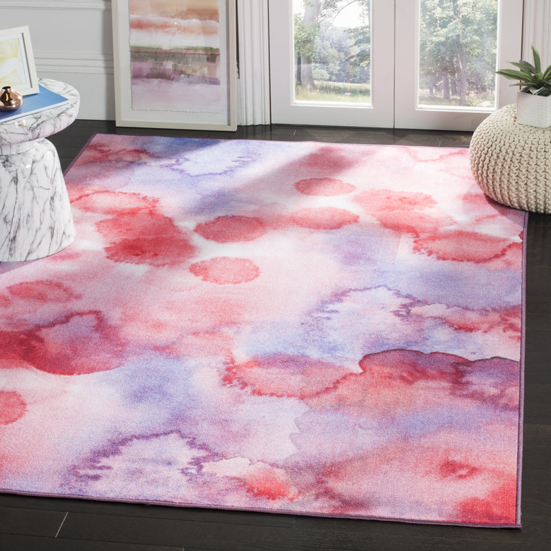 Tapis abstrait lavable à la machine Dashiell Performance, Rectangle 5 pi 5 po x 7 pi 6 po