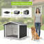 Niche et abri de rangement polyvalent en métal pour animaux d'extérieur