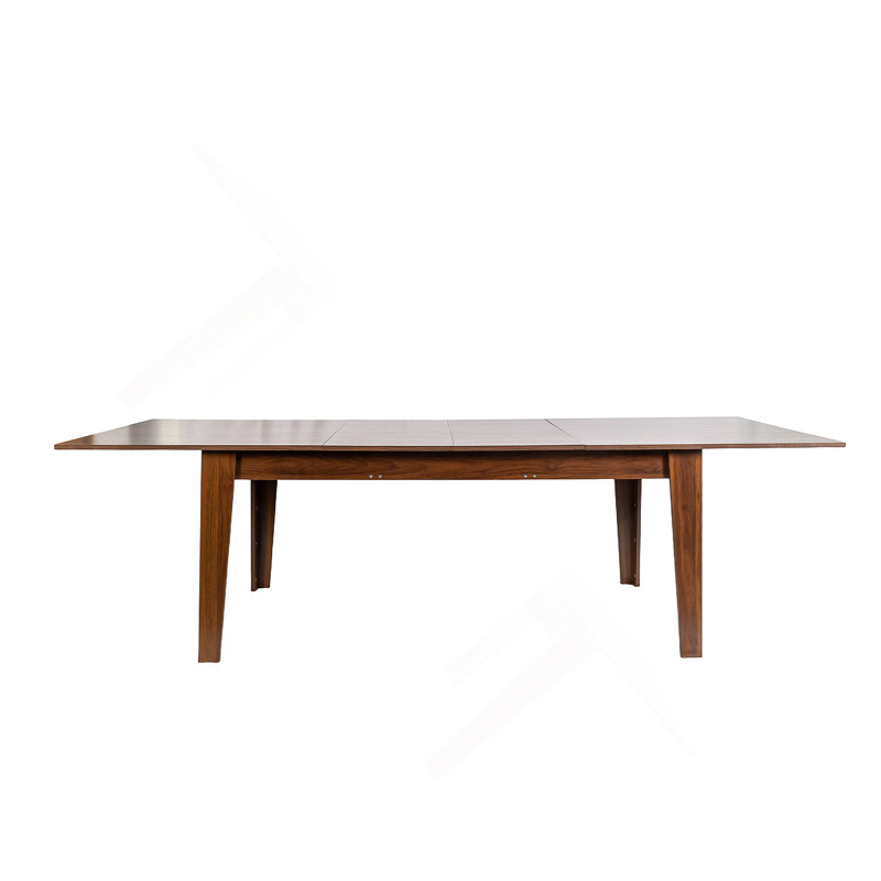 106.3" Wood Expandable Dining Table For 8-12 Person, Walnut