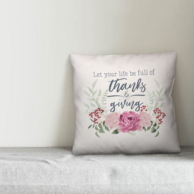 Floral Pillow Insert