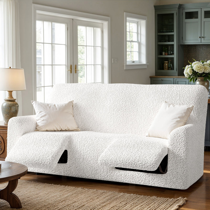 Housse extensible pour canapé inclinable - Facile à nettoyer et durable - Collection Comfort, H 35 po x l 85 po x P 40 po