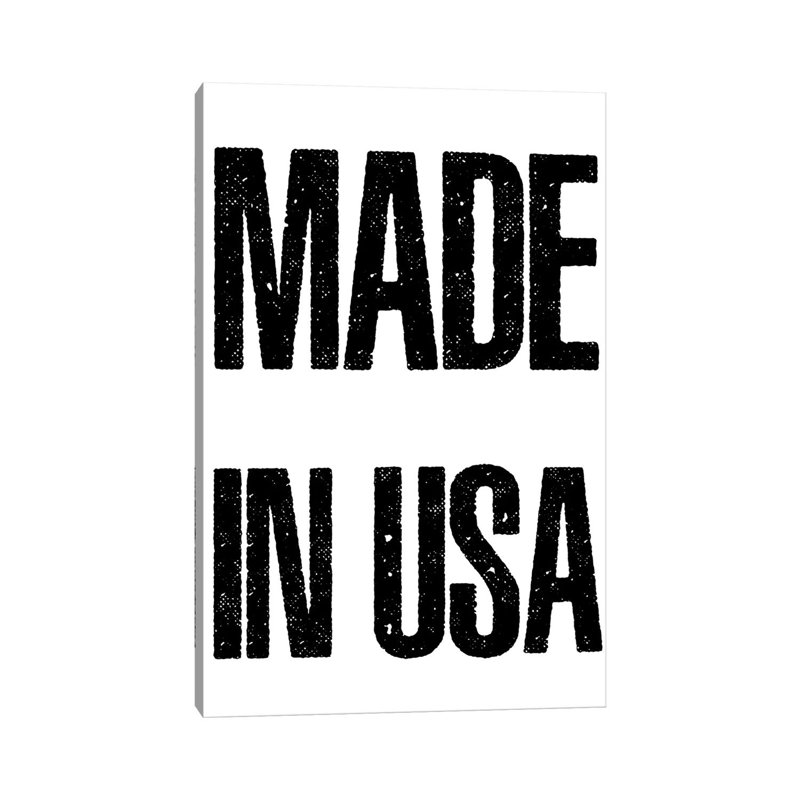 Made In USA by Mirano - Print on Canvas, Wrapped Canvas, 152.4cm H x 101.6cm W x 3.81cm D