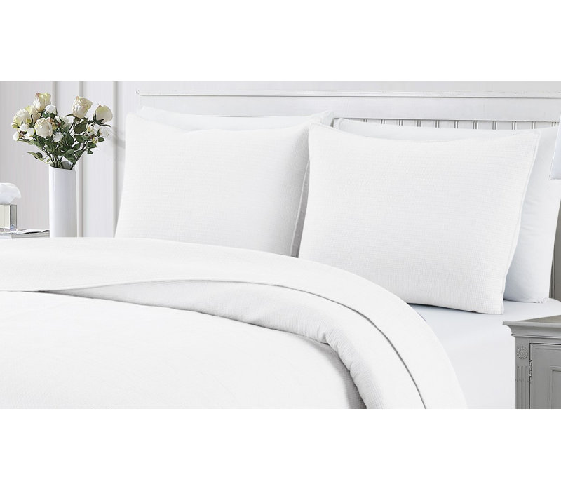 Sedna Modern & Contemporary Cotton Quilt, King Quilt + 2 King Shams, Charcoal