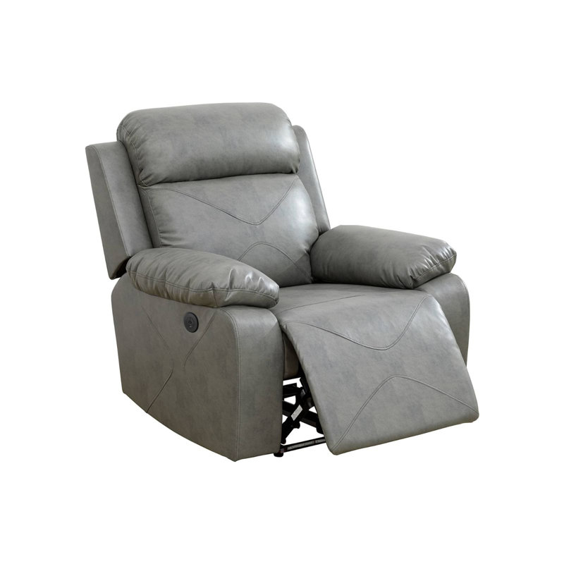 Jefford 40.5" Breathing Leather Power Recliner