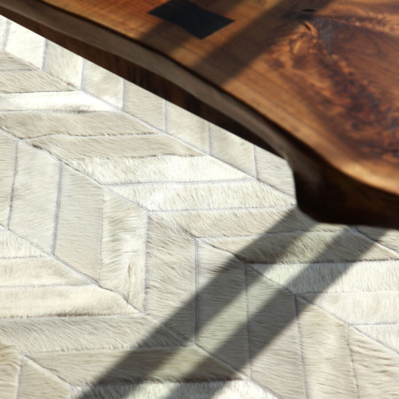 Belleville Cowhide Chevron Indoor Rug