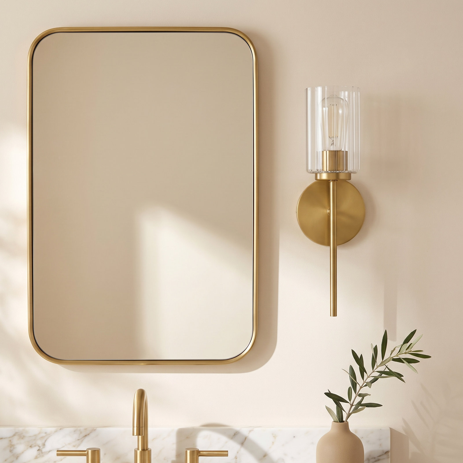Leta Single Light Bath Sconce, Bronzea