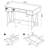 2-Piece Computer Desk & Bookcase, Rustic Nutmeg