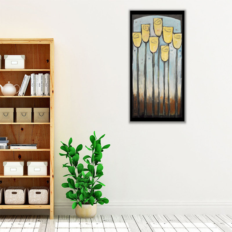 Tulipes - reproduction d'art sur toile, H 60 po x l 30 po