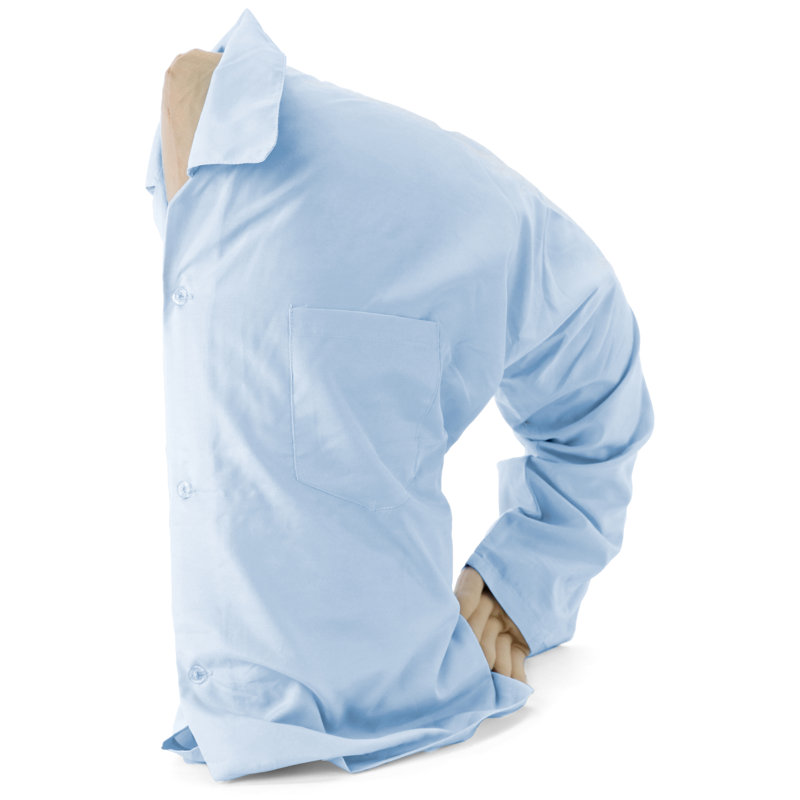Buttons Cotton Throw Pillow, Blue