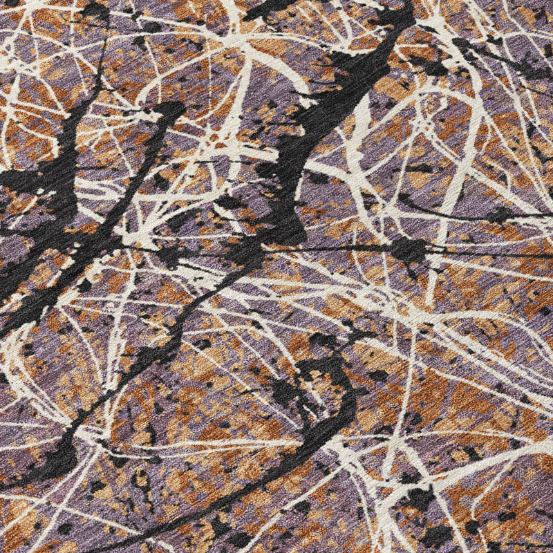 Machine Washable Indoor/Outdoor Jozwiak ACN2389 Abstract Rug, Rectangle 5' x 7'6"