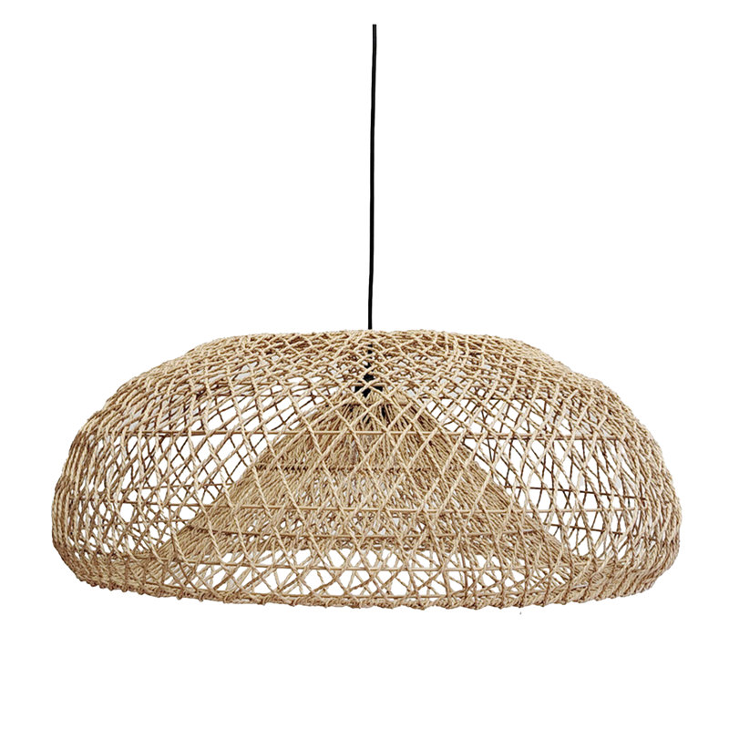 1 - Light Natural Pendant, 32cm H x 81cm W x 81cm D