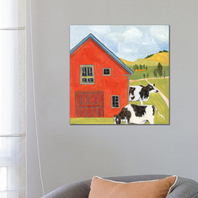 House In The Field I by Melissa Wang - Wrapped Canvas Print