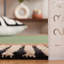 Oval Striped Wool Hand Tufted Area Rug-1040382498-1040382499