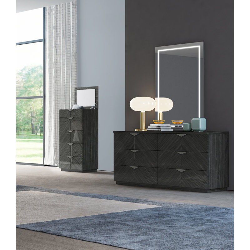 Commode double 6 tiroirs Bacote