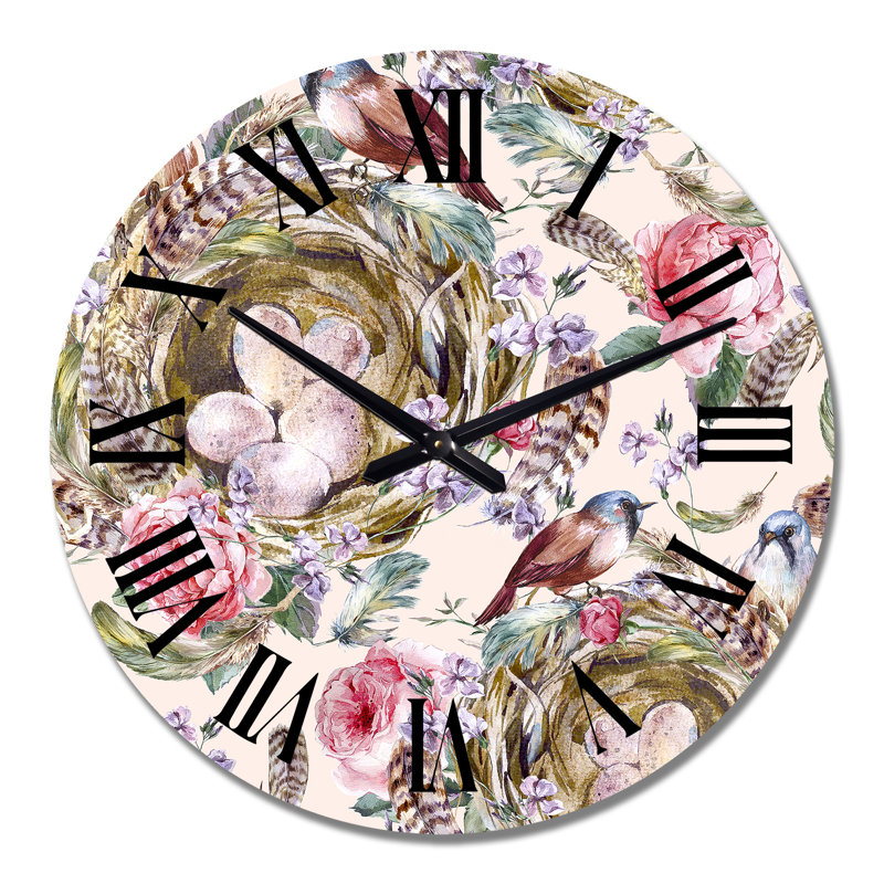 Horloge murale à motif rétro, Moyen