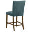 Ensemble de 2 chaises de comptoir bleu / brun Flynn-412506841