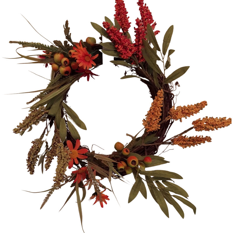 Handcrafted Faux Twig Silk 12'' Wreath