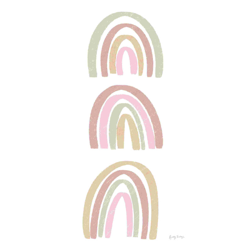 Boho Nursery Rainbows I, H 12 po x l 8 po