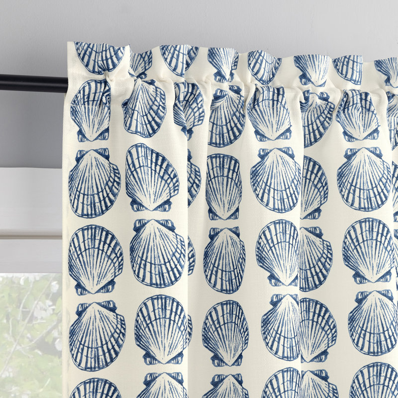 Rideau de cuisine semi-diaphane avec passe-tringle Audusinda, L 54 po x L 36 po