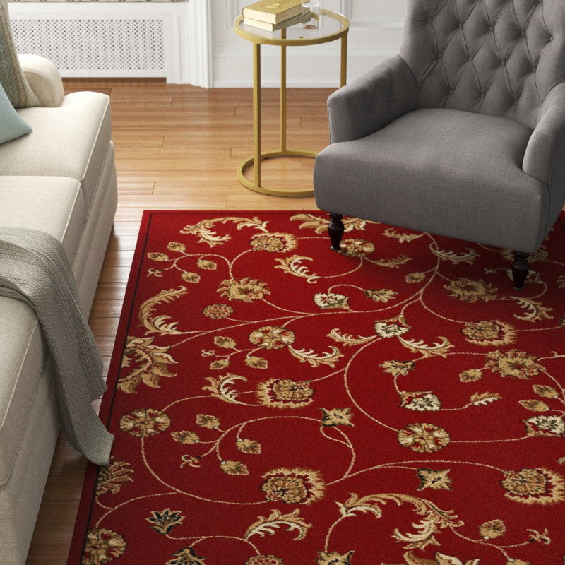 Floral Indoor Rug, Rectangle 3'3" x 4'11"